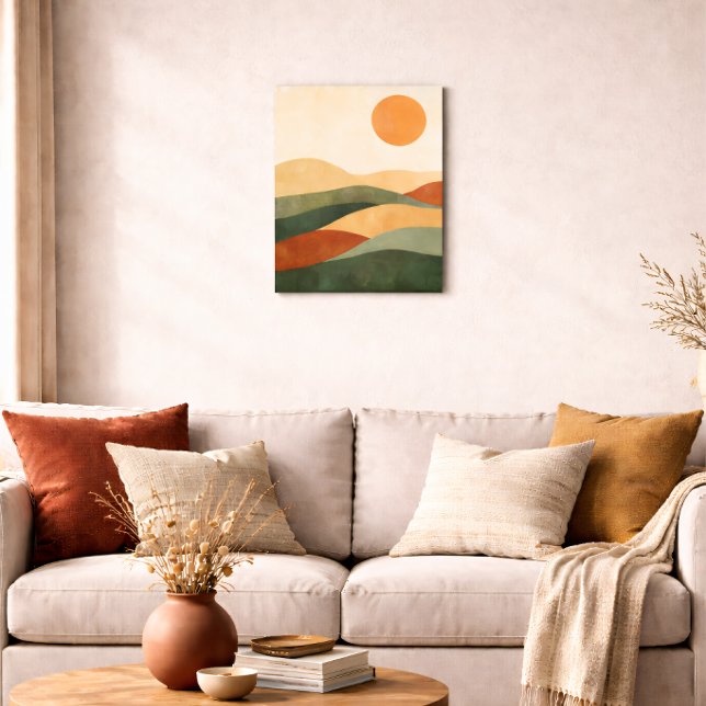 Boho Abstract Landscape Earth Tone Desert Poster (Creator Uploaded)