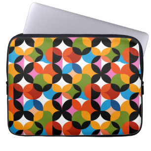 BOHO Abstract Pattern Colorful Mid Century Modern Laptop Sleeve