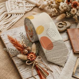 Boho Abstract Pattern Neck Tie