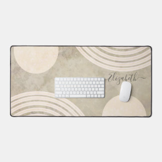 Boho Abstract Rainbow Art Décor Desk Mat