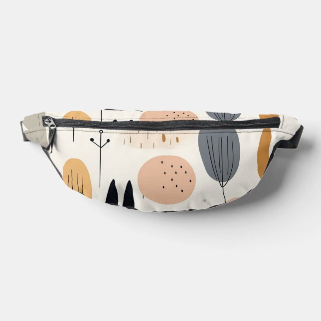 Boho Abstract Retro Popular Collection Fanny Pack (Lay Down)