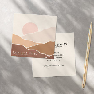 Boho Abstract Simple Modern Business Card