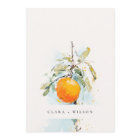 Boho Abstract Sketchy Orange Garden Wedding