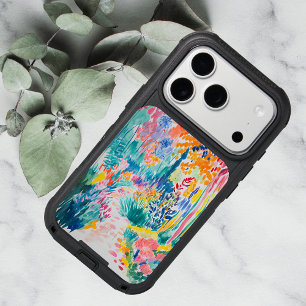 Boho Abstract Wildflower Garden iPhone 17 Pro Case