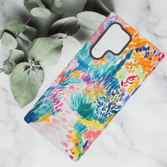 Boho Abstract Wildflower Garden Samsung Galaxy Case (Creator Uploaded)