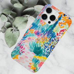 Boho Abstract Wildflower Garden iPhone 16 Pro Case