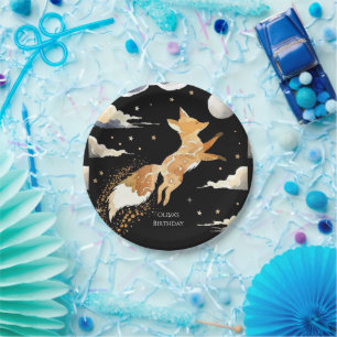 Boho Adventure Fox Birthday Paper Plates