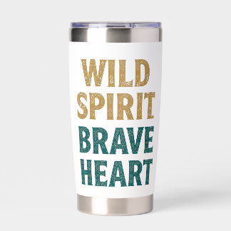 Boho Adventure Wild Spirit Brave Heart Insulated Tumbler