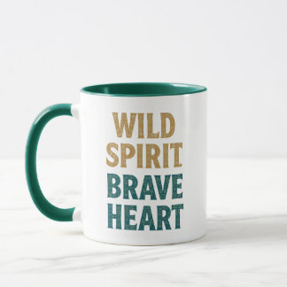 Boho Adventure Wild Spirit Brave Heart Mug