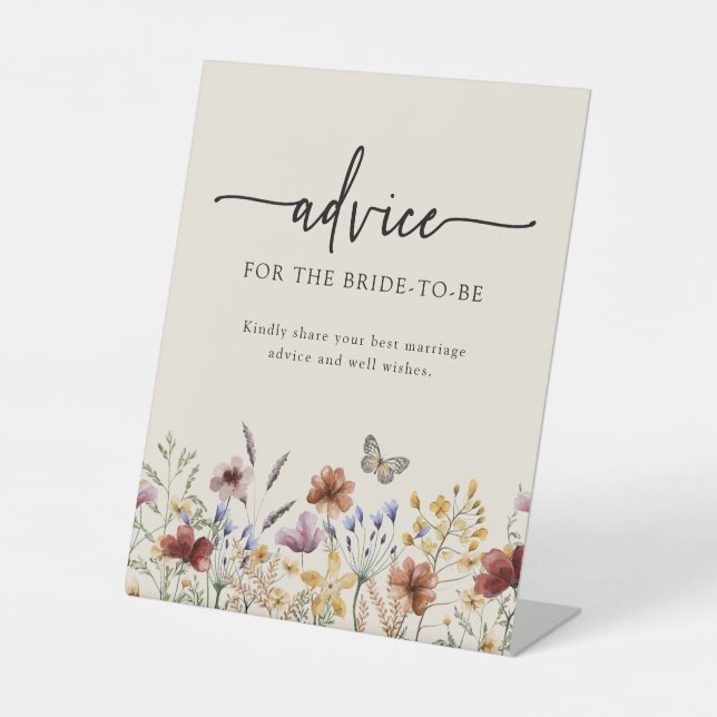 Boho Advice Pedestal Sign (Front)