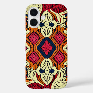 Boho Aesthetic Faux Crochet iPhone 16 Case