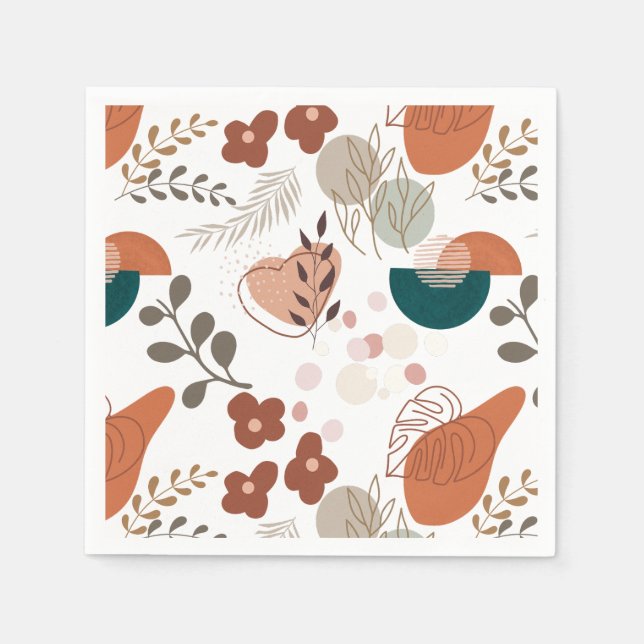 BOHO Aesthetic Pattern A10 Napkins (Front)
