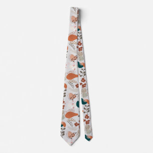BOHO Aesthetic Pattern A10 Offwhite BG Neck Tie