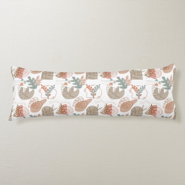BOHO Aesthetic Pattern A11 Body Pillow (Front)