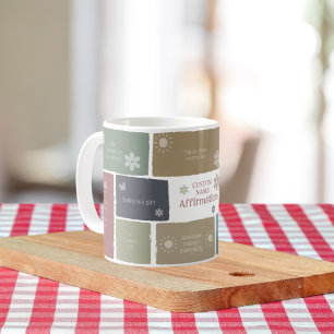 Boho Affirmation And Inspirational Quote Floral Coffee Mug