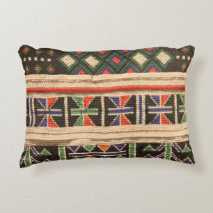 Boho African Tribal Accent Pillow