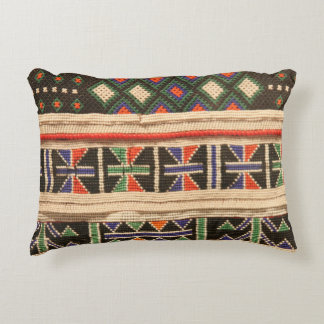 Boho African Tribal Accent Pillow