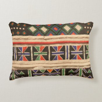 Boho African Tribal Accent Pillow by Boobins at Zazzle