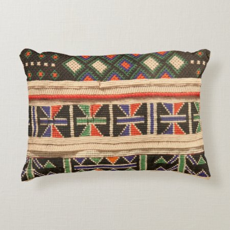 Boho African Tribal Accent Pillow