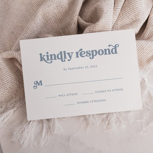 Boho and Retro Dusty Blue and White