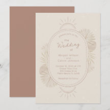 Boho Arch and Palm Terracotta and Ivory Wedding  