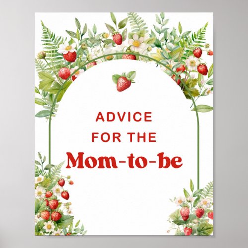 Boho Arch Berry Sweet Advice for the mom_to_be Poster