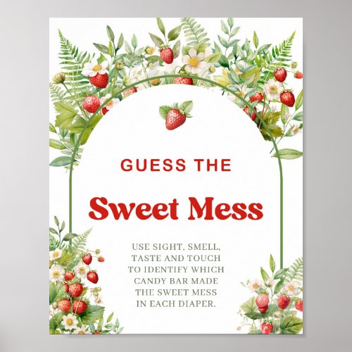 Boho Arch Berry Sweet Guess The Sweet Mess game Poster