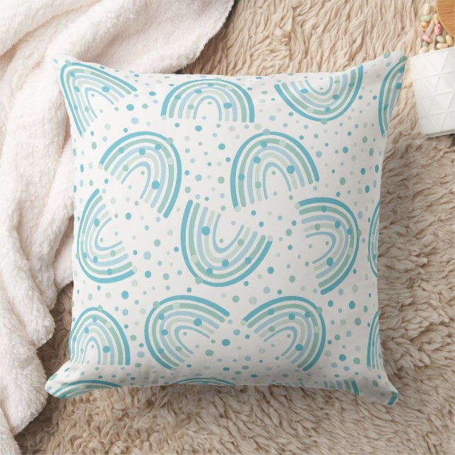 Boho Arch Geometric Pattern Throw Pillow (Blanket)