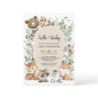 Boho Arch Greenery Woodland Animals Baby Shower
