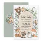 Boho Arch Greenery Woodland Animals Baby Shower