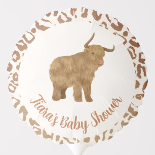 Boho Arch Holy Cow Western Baby Shower Balloon