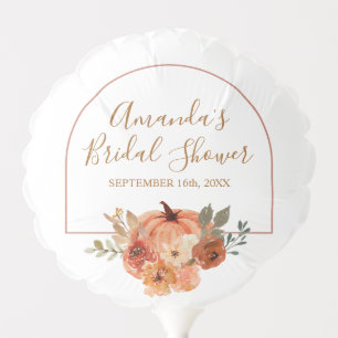 Boho Arch Pumpkin Terracota Bridal Shower Balloon