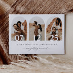 Boho Arch Save The Date Photo Card Announcement<br><div class="desc">Add your favorite engagement photos to our boho arch photo save the date wedding announcement for the perfect way to inform your friends and family of your upcoming wedding.</div>