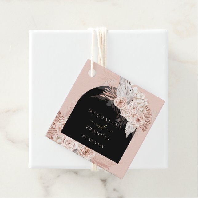 boho arch wedding  favor tags (In Situ)