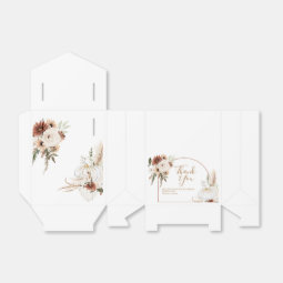 Boho Arch White Pumpkin Fall in love Favor Box | Zazzle