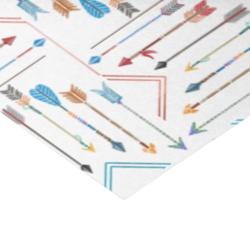 Boho Arrows and Sun V11 White ID748 Tissue Paper