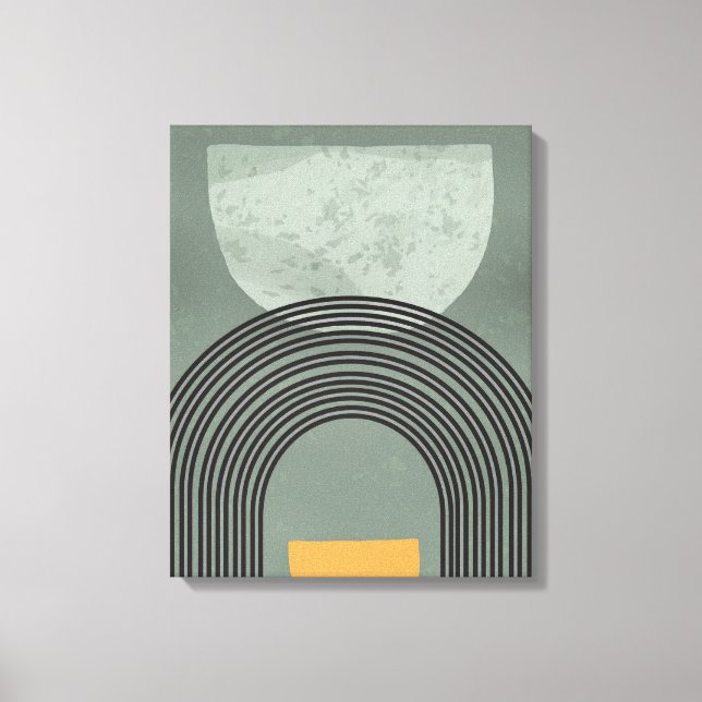 Boho art rainbow canvas print (Front)