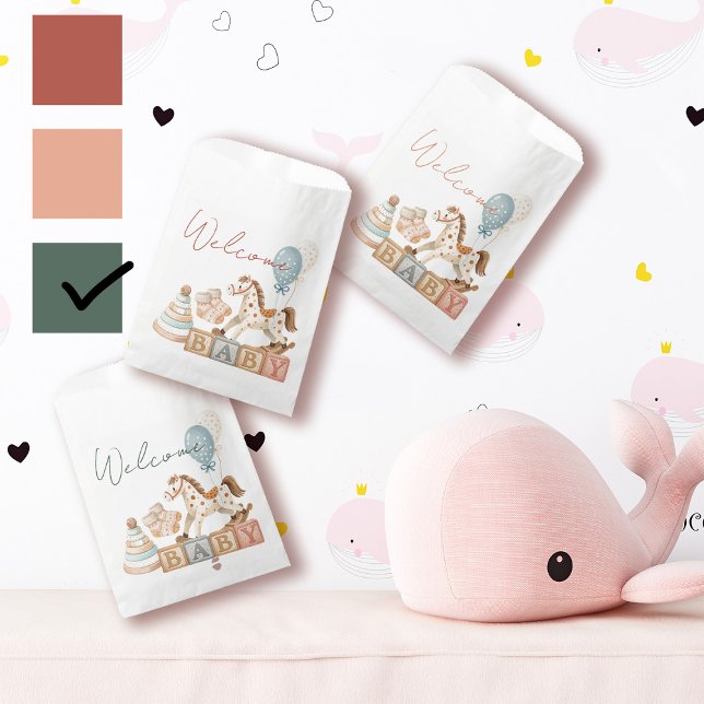 Boho Autumn Baby Shower Personalized  Favor Bag (Boho Autumn Baby Shower Personalized Favor Bag)