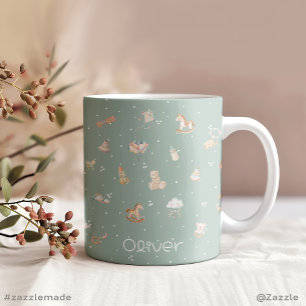 Boho Autumn Baby Shower Personalized  Giant Coffee Mug