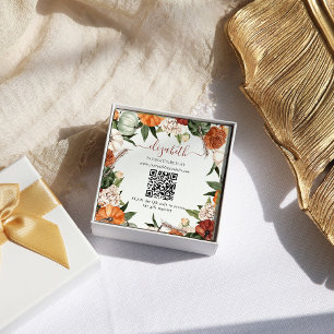 Boho Autumn Bridal Shower Registry Enclosure Card