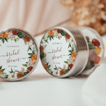 Boho Autumn Bridal Shower Thank You Classic Round Sticker<br><div class="desc">Add a special touch to envelopes, goodie bags, handmade treats, and more with our elegant autumn bridal shower stickers. These designs can be personalized for your special occasion and would be perfect for your wedding, bridal shower, engagement party, birthday party and many more special occasions. Add your custom wording to...</div>