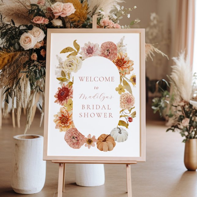 Boho Autumn Bridal Shower Welcome Sign (Creator Uploaded)