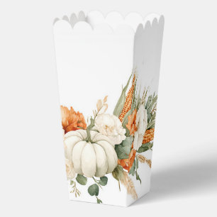 Boho Autumn Floral Arrangement Favor Boxes
