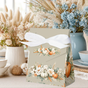 Boho Autumn Floral Arrangement Favor Boxes
