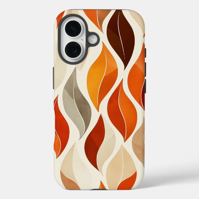 Boho Autumn Leaves Phone Case (Back)