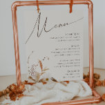 Boho Autumn Wildflower | Beige Wedding Menu Sign<br><div class="desc">Introducing our stunning boho autumn wildflower | beige wedding menu sign, which embraces a simple and modern design reflecting the beauty of nature. Featuring pressed dried fall watercolor flowers and terracotta leaves, it captures the essence of October's burnt orange hues, creating a minimalist yet classic design that exudes warmth and...</div>