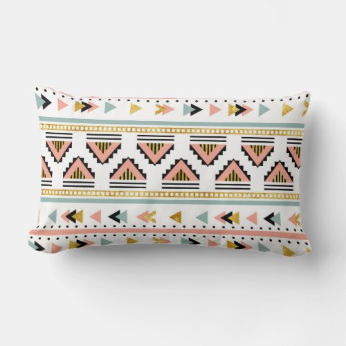 Boho Aztec style Lumbar Pillow