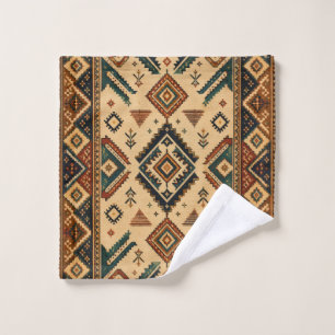 Boho Aztec Tribal Pattern Kitchen Apron Rustic S Wash Cloth