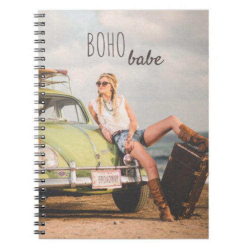 Boho Babe Vintage Auto Notebook