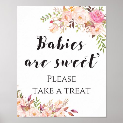 Boho Babies are sweet take a treat Sign